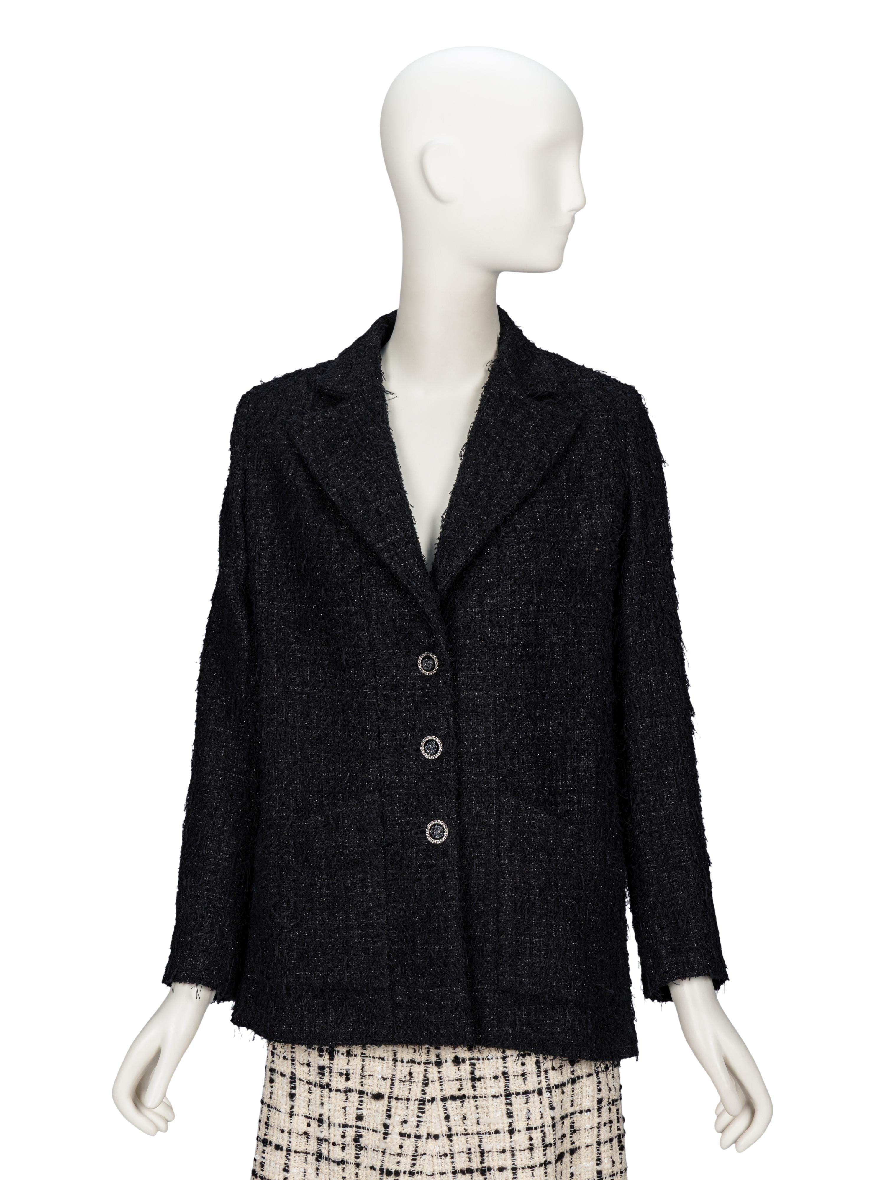 Chanel, Fringed Glittery Tweed Blazer