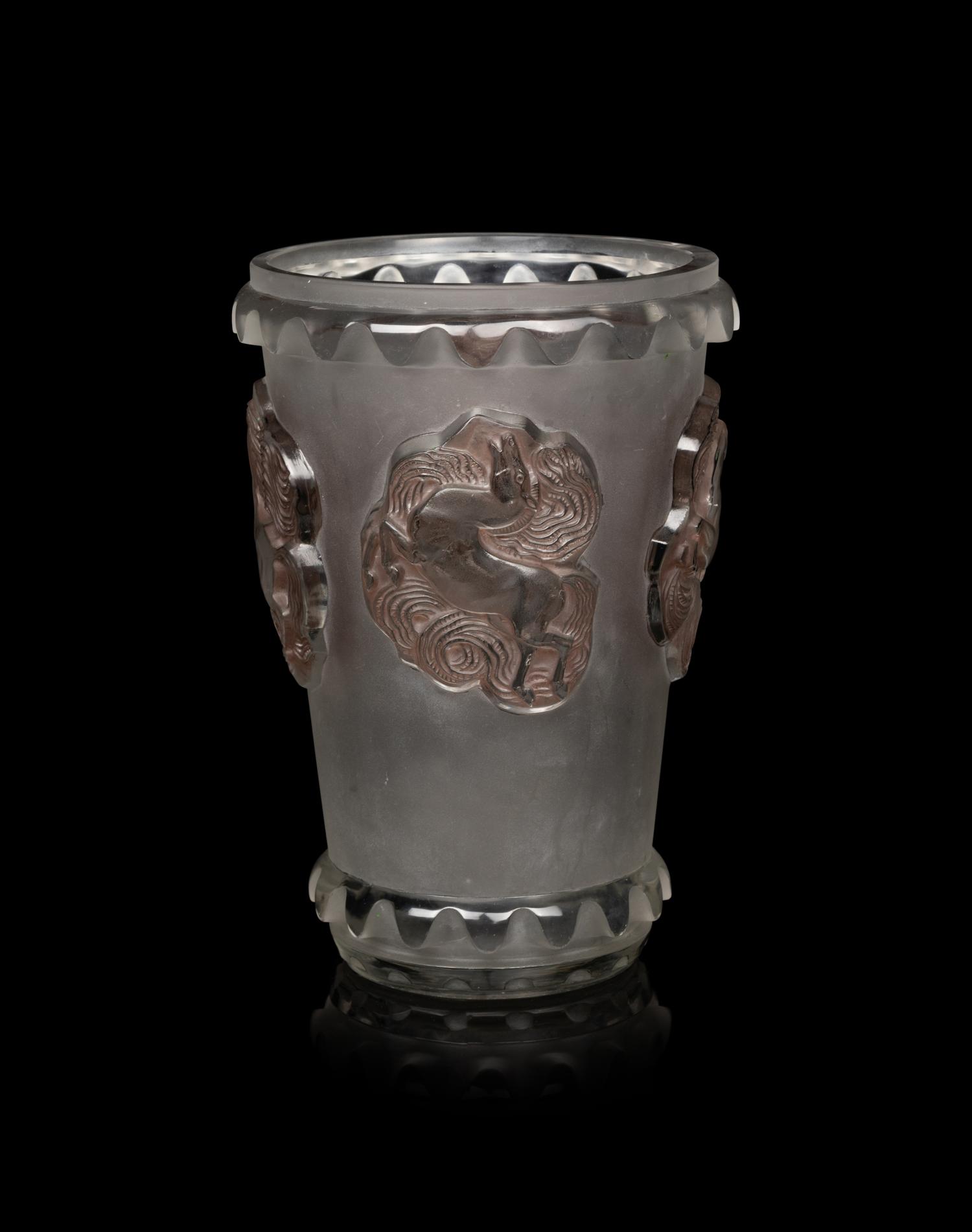 A René Lalique Camargue Vase