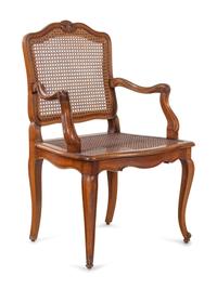 A Set of Eight Louis XV Style Mahogany Dining Chairs