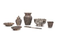 Seven Chinese Export Silver Articles