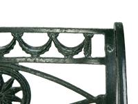 Three English Painted Cast Iron Garden Chairs — 20TH CENTURY