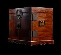 A Chinese Huali Wood Seal Chest