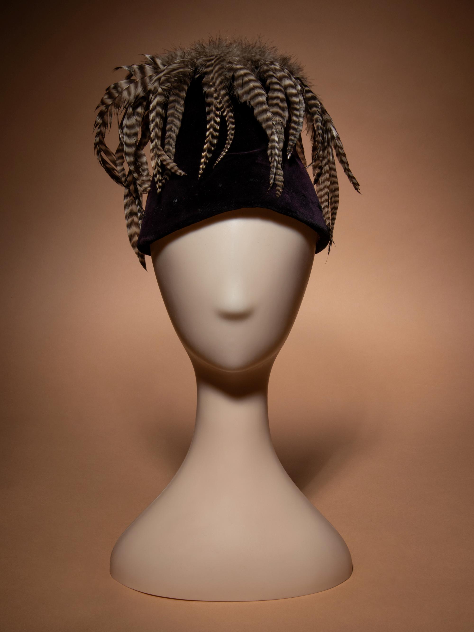 William J. Feathered Velvet Hat