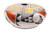 Rose Chino (Acoma, 1928-2000) Polychrome Seed Jar Height 3 1/2 x diameter 7 1/4 inches