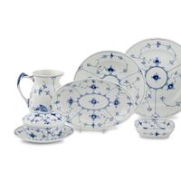 A Bing and Grondahl Blue Lace Porcelain Table Service
