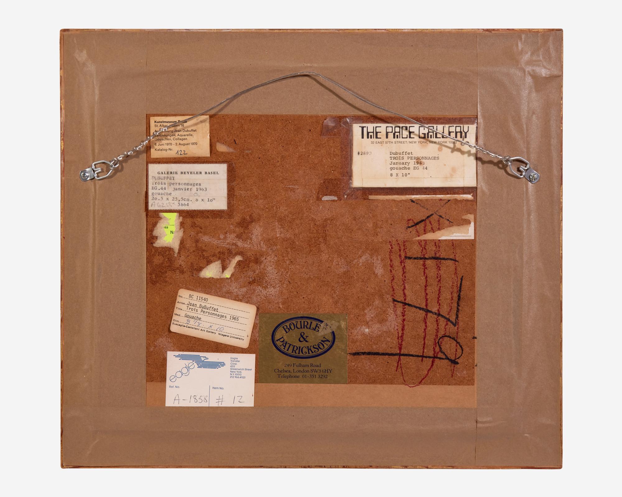 Trois Personnages, 1963