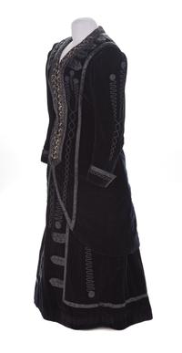 Day Suit in Midnight Blue Velvet, 1910s
