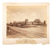 Fairs & Expositions A group of 2 albumen photographs of the Main Building at the Centennial International Exposition in Philadelphia, 1876.