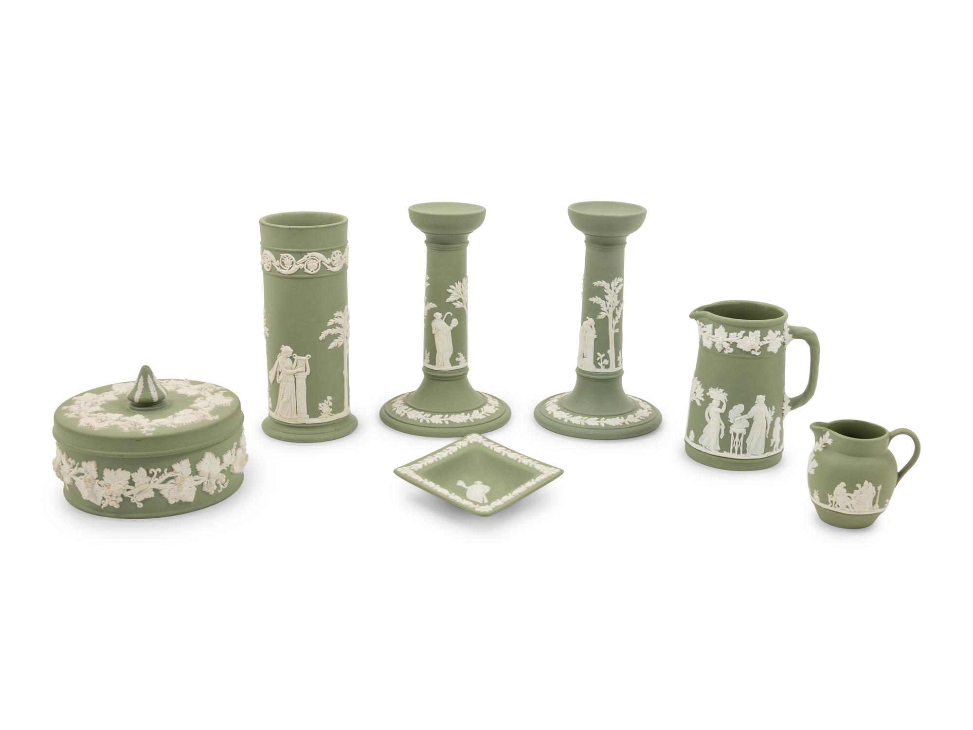 Seven Wedgwood Jasperware Articles