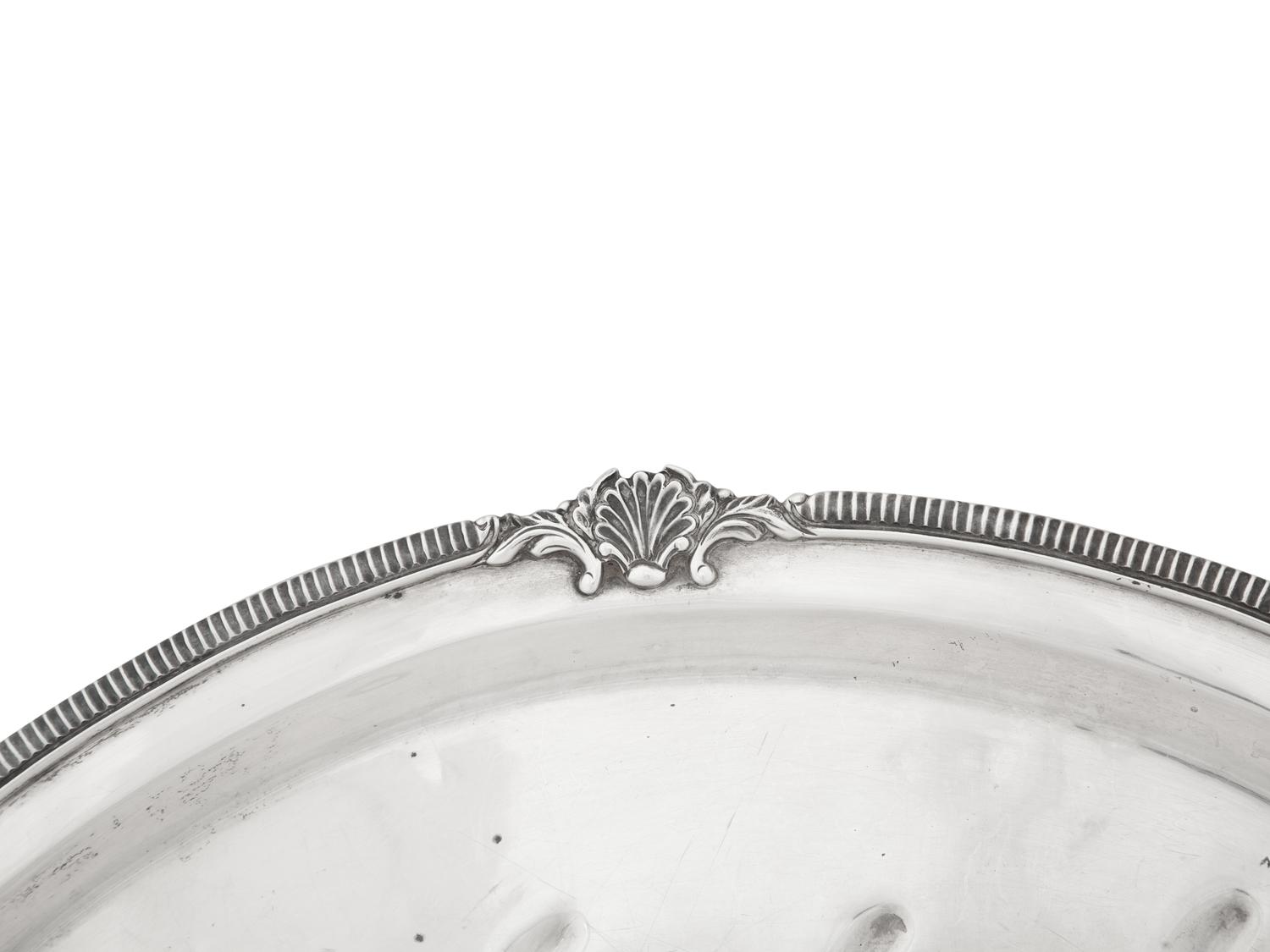 A Mexican Silver Well-and-Tree Serving Platter