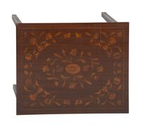 Four Floral Marquetry and String Inlaid Nested Tables