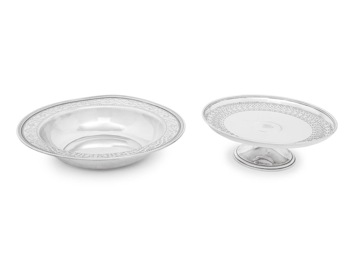 Two Tiffany and Co. Silver Table Articles
