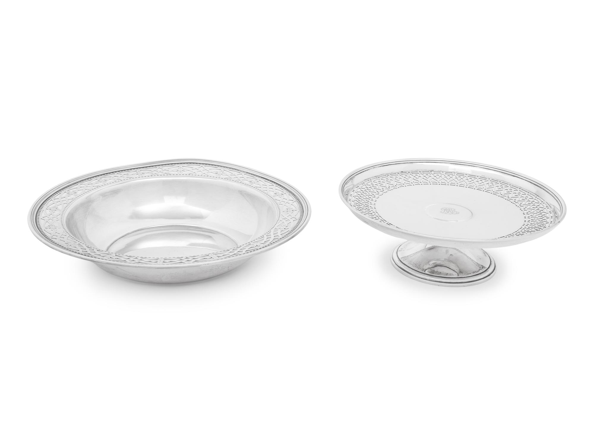 Two Tiffany and Co. Silver Table Articles