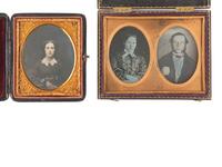 [EARLY PHOTOGRAPHY]. 12 daguerreotypes having interesting housings or attributes.