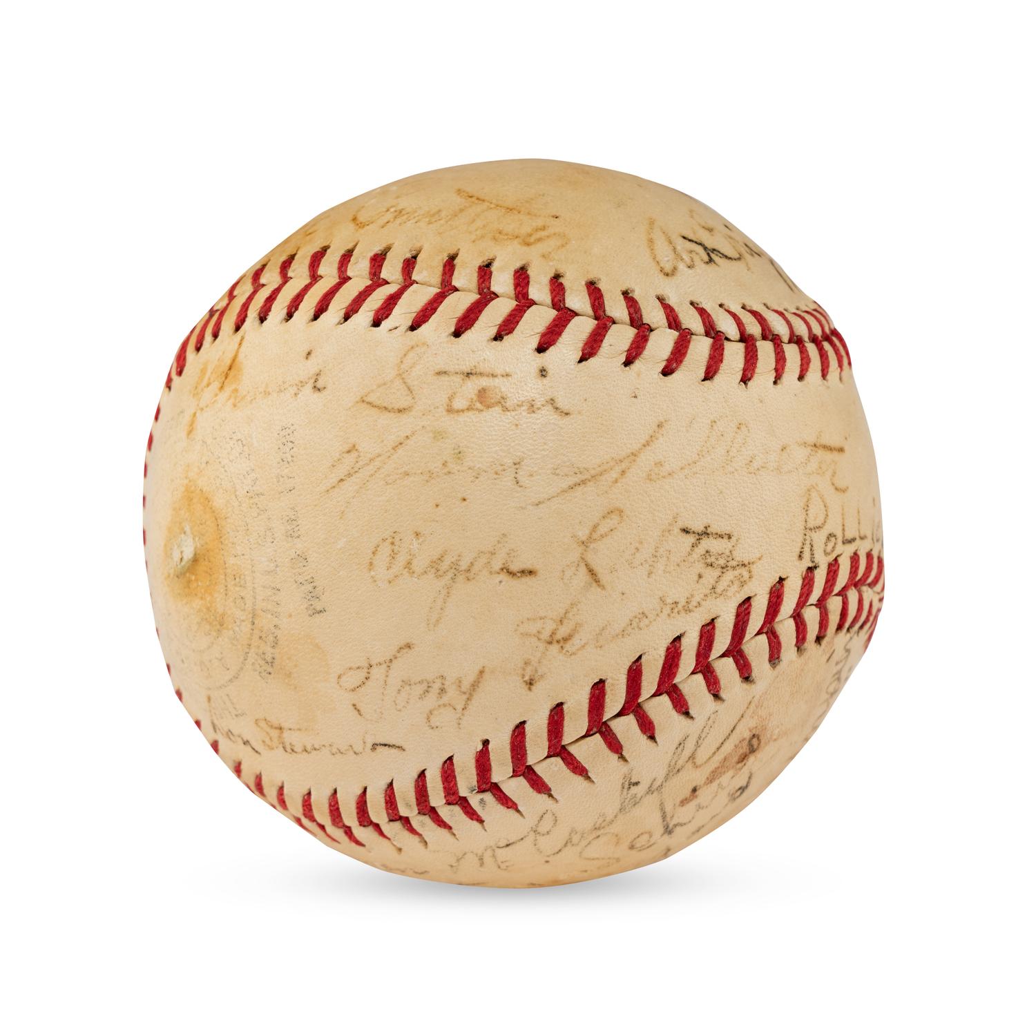 A 1937 Tulsa Oilers Team Signed Autograph Baseball