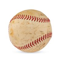 A 1937 Tulsa Oilers Team Signed Autograph Baseball
