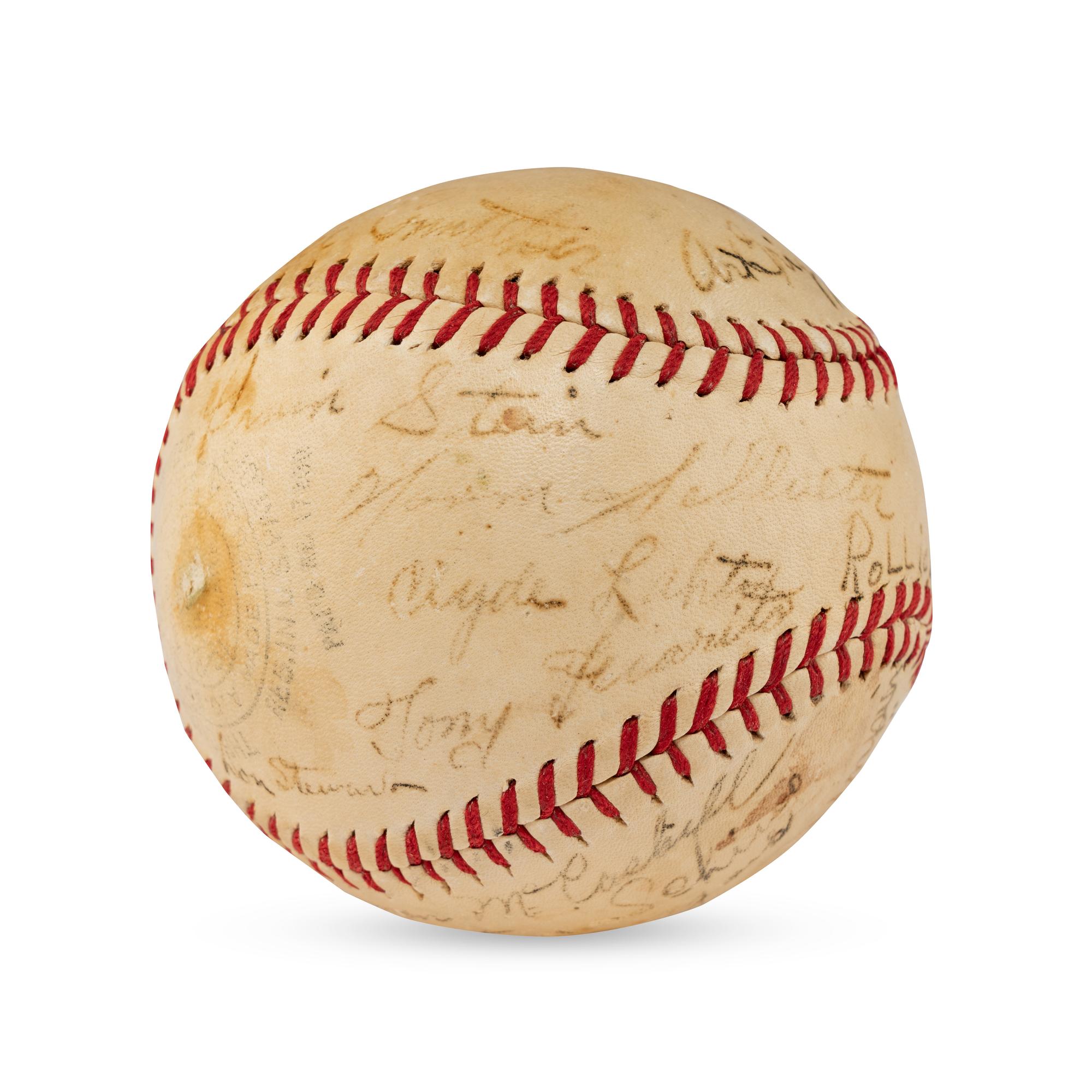 A 1937 Tulsa Oilers Team Signed Autograph Baseball