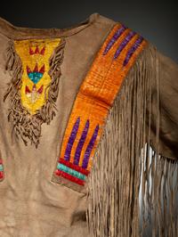 Fort Berthold Quilled Hide Shirt