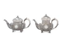 An Italian Silver Four-Piece Tea Service
