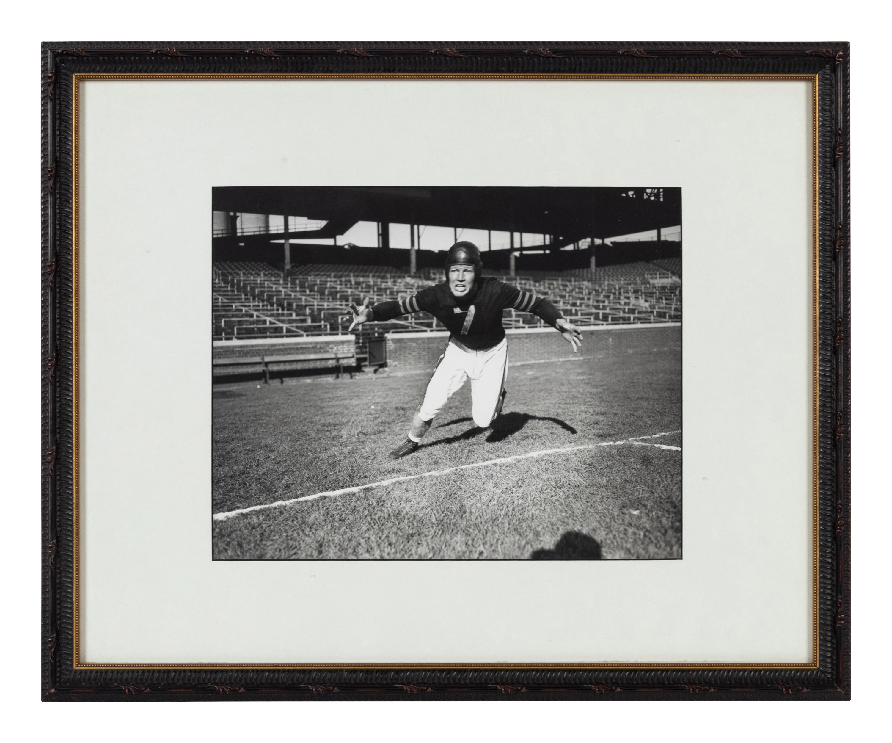 A Group of Nine Early Years of the Chicago Bears Photographs Formerly Displayed at Mike Ditka’s Restaurant.