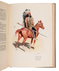 REMINGTON, Frederic (1861-1909), illustrator. -- GARLAND, Hamlin (1860-1940). The Book of the American Indian. New York and London: Harper & Brothers, 1923.