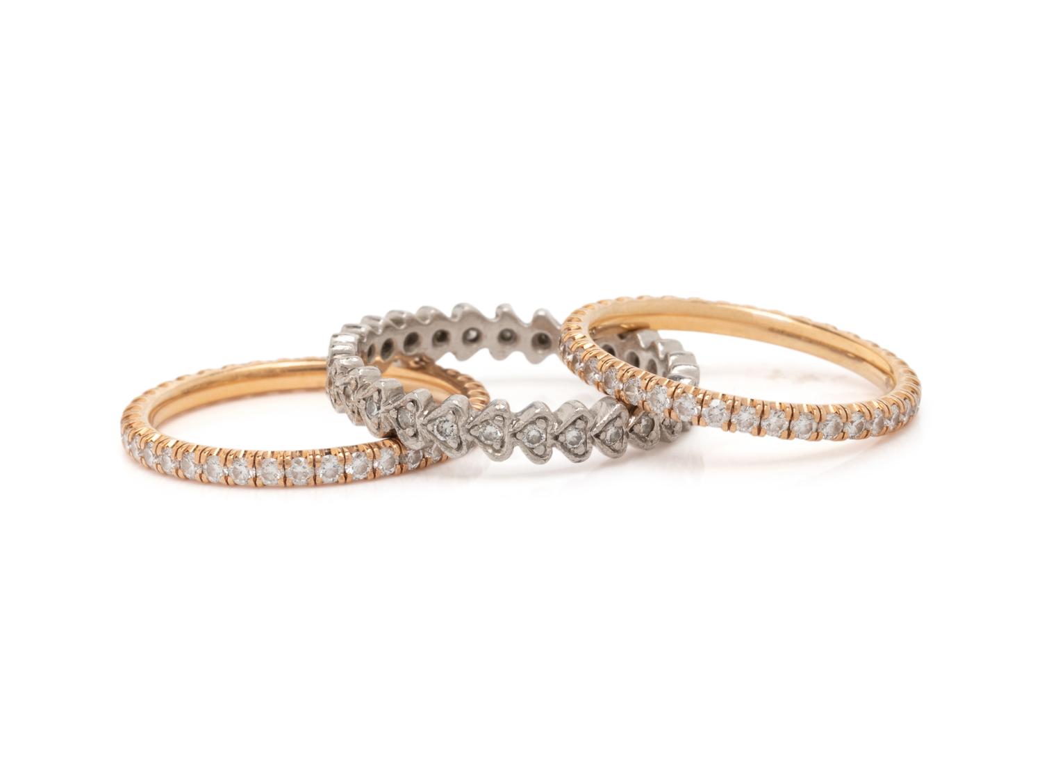 COLLECTION OF DIAMOND ETERNITY BANDS