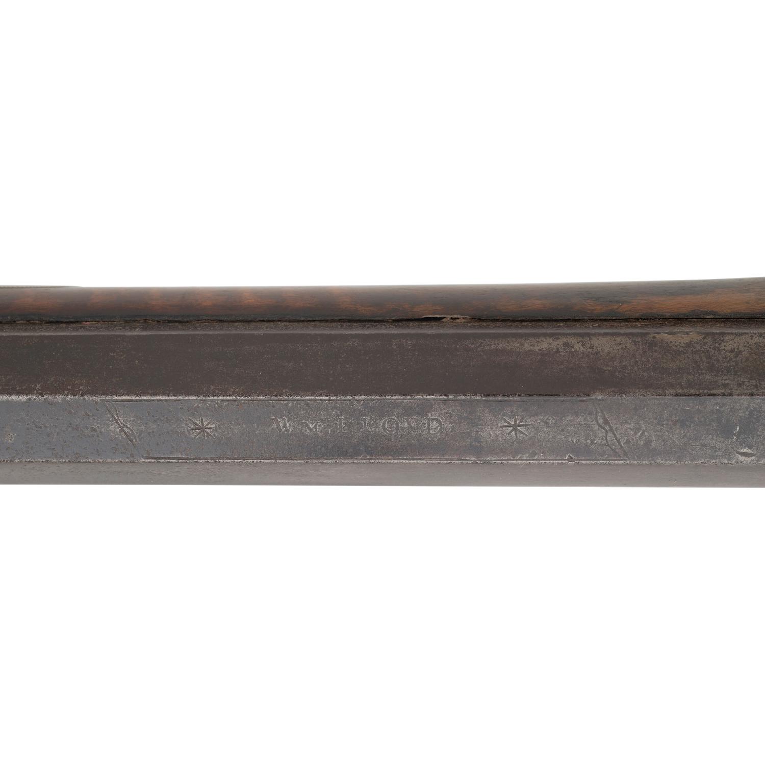 Full Stock Percussion Long Rifle with Four Piece Patchbox by William Lloyd with MM Maslin Lock