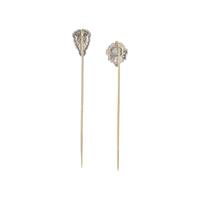 COLLECTION OF DIAMOND AND SAPPHIRE STICK PINS