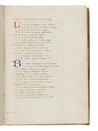 FRANCESCO PETRARCH (b. Arezzo, 20 July 1304; d. Arqua Petrarca, 19 July 1374) Il Canzoniere (The Songbook), in Italian, manuscript on parchment [Italy, second half of the 15th century]