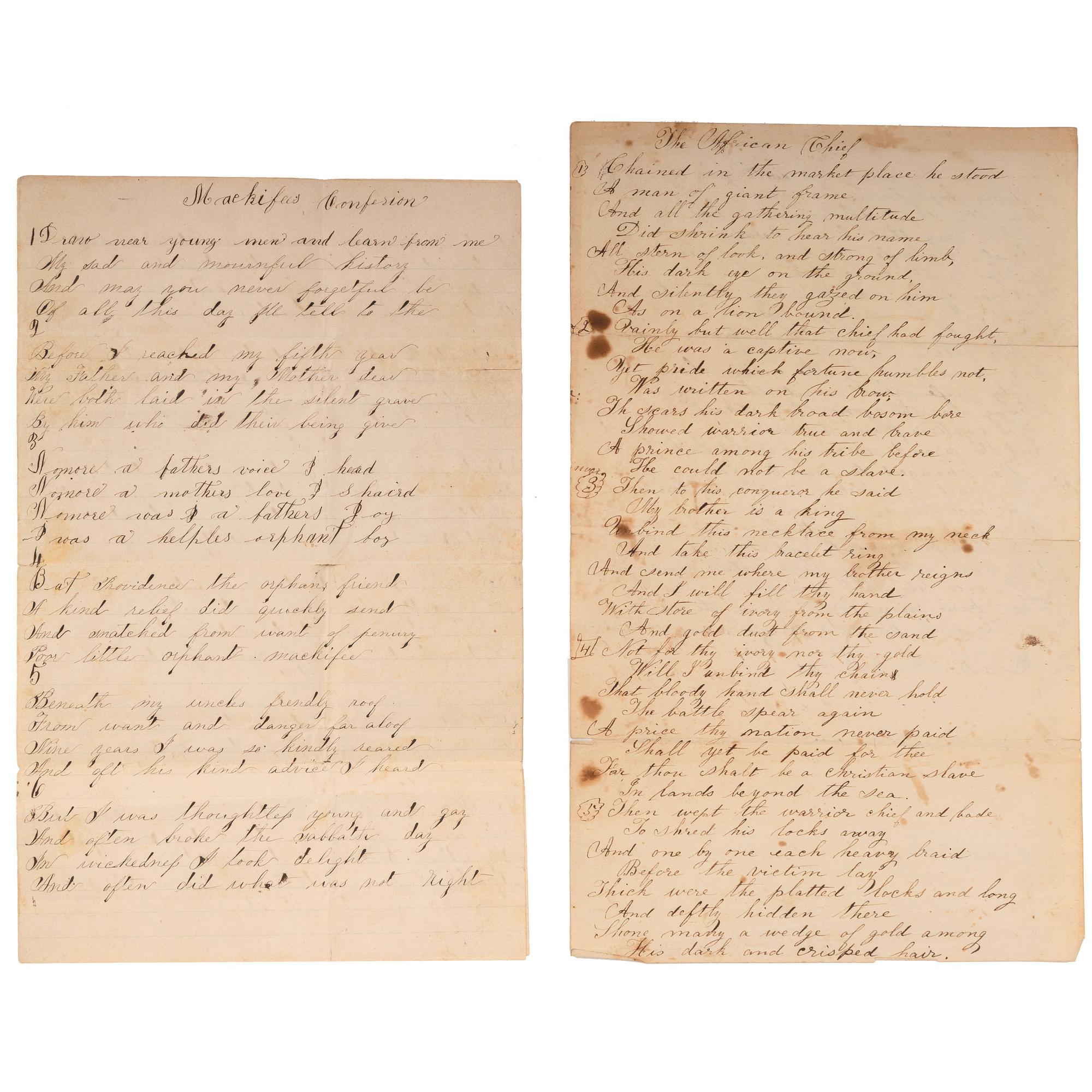 [LITERARY ARTS]. A group of 10 items related to authors, poets, and other creatives, comprising: