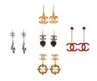 Five Pairs of Chanel Earrings, 2005