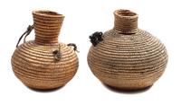 Two San Juan Olla Form Baskets Height of taller 12 inches