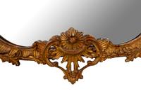 A George II Style Carved and Distressed Gilt Wood Mirror — 19TH CENTURY