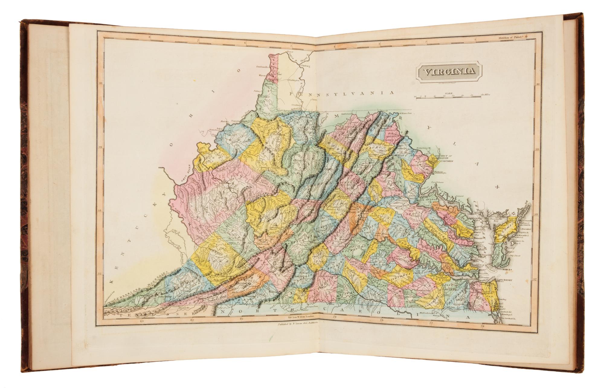 LUCAS, Fielding (1781-1854). A General Atlas of all the Known Countries in the World. Baltimore: Fielding Lucas Jr., [1822].