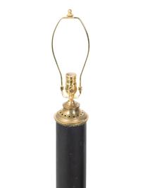 A Pair of French Tole Columnar Lamps — 19TH CENTURY