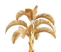 A Pair of Gilt Metal Palm Trees with Unusual Patinated Bronze Bases