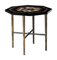 An English Specimen Marble and 'Blue John'-Inset Side Table