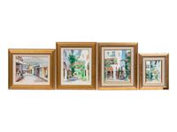 Palm Beach Scenes (Four Paintings)