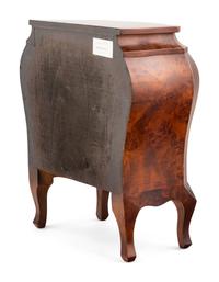 An Italian Diminutive Walnut Bombe Commode