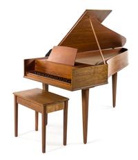 An Eric Herz Harpsichord Height 34 x width 35 x length 73 1/2 inches. — BOSTON, SECOND HALF 20TH CENTURY