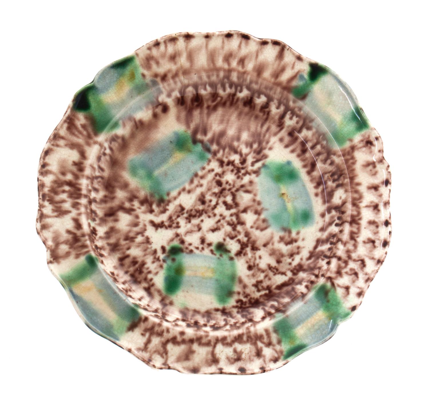 A Rothwell Leeds Pottery Plate Diameter 9 1/4 inches.