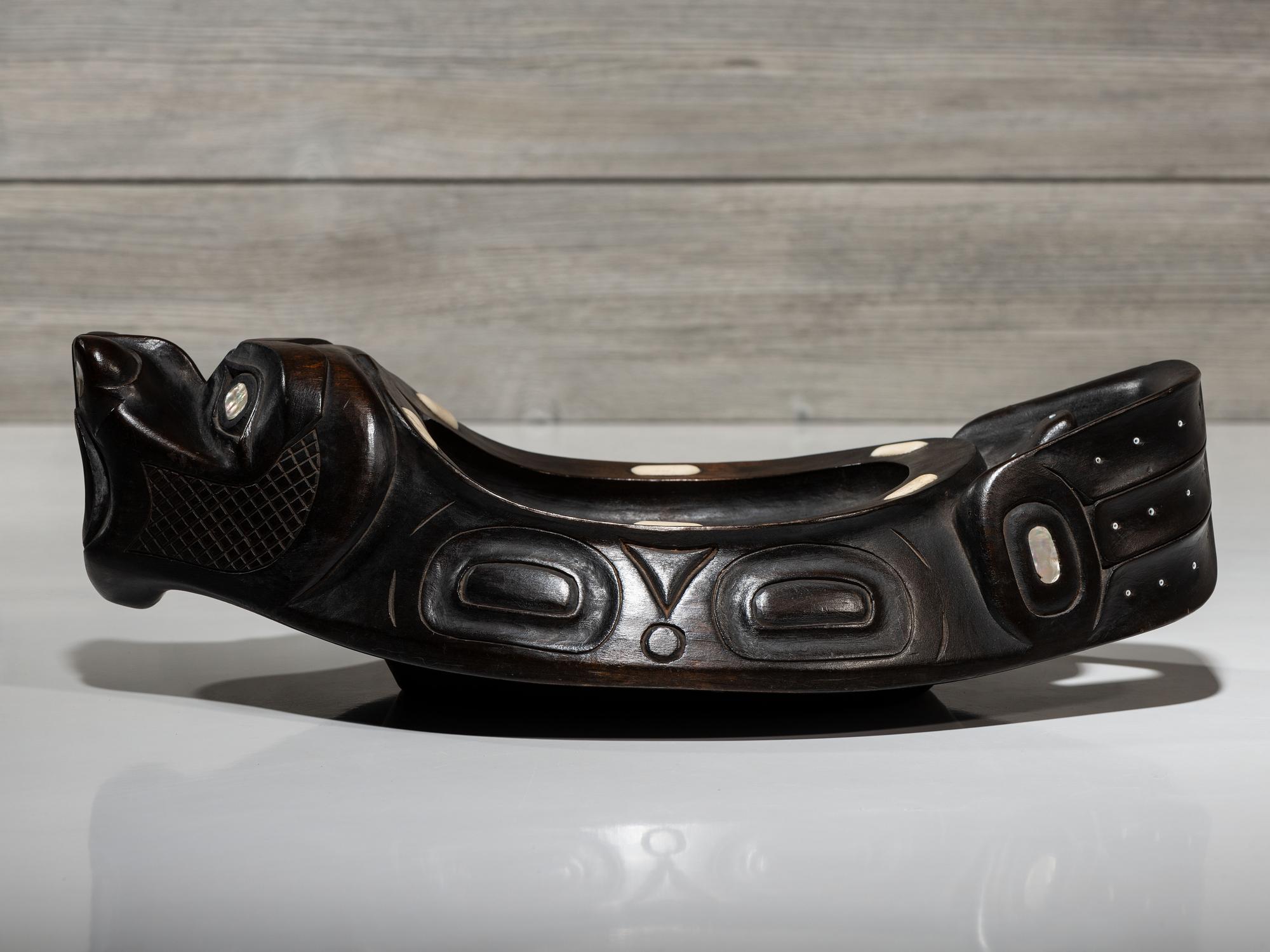 Carved Sea Lion Bowl