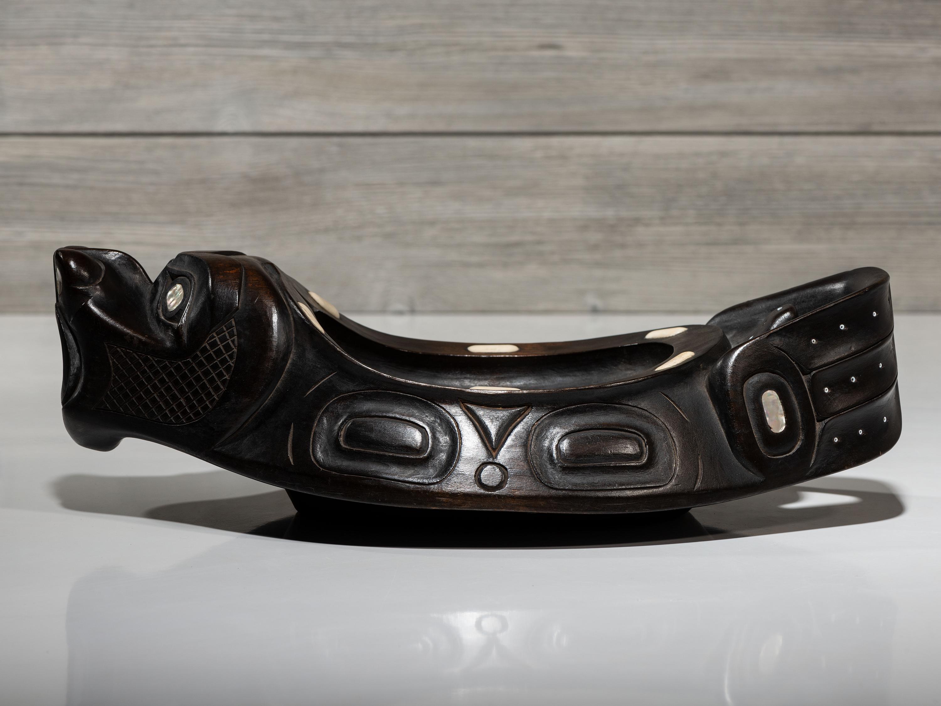 Carved Sea Lion Bowl