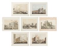 [CHICAGO]. KURZ, Louis (1834-1921). A group of 33 prints from Chicago Illustrated depicting pre-fire Chicago. Chicago: Jevne & Almini, 1866
