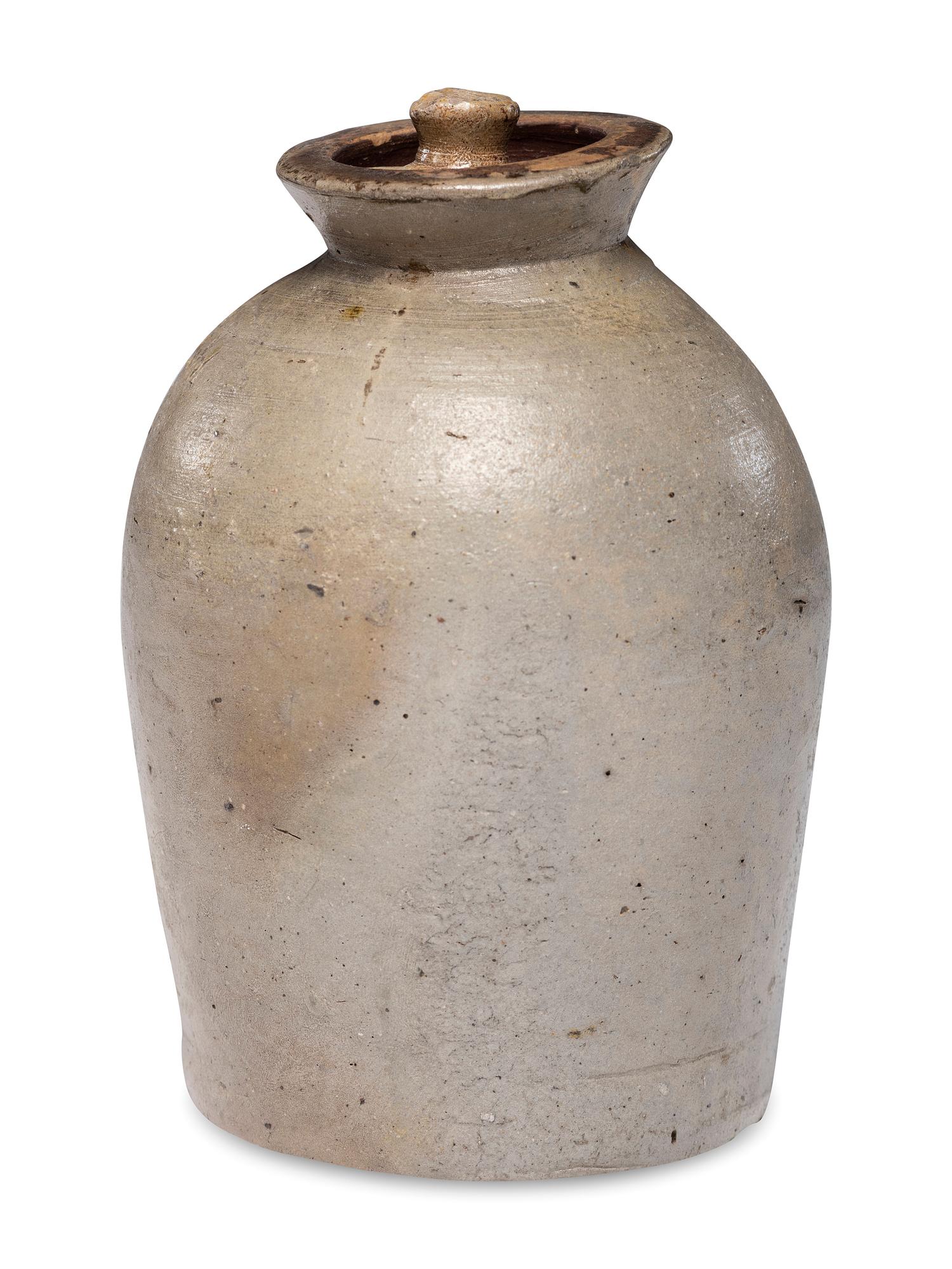 A Rare Rich Family Stoneware Preserve Jar