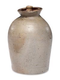 A Rare Rich Family Stoneware Preserve Jar