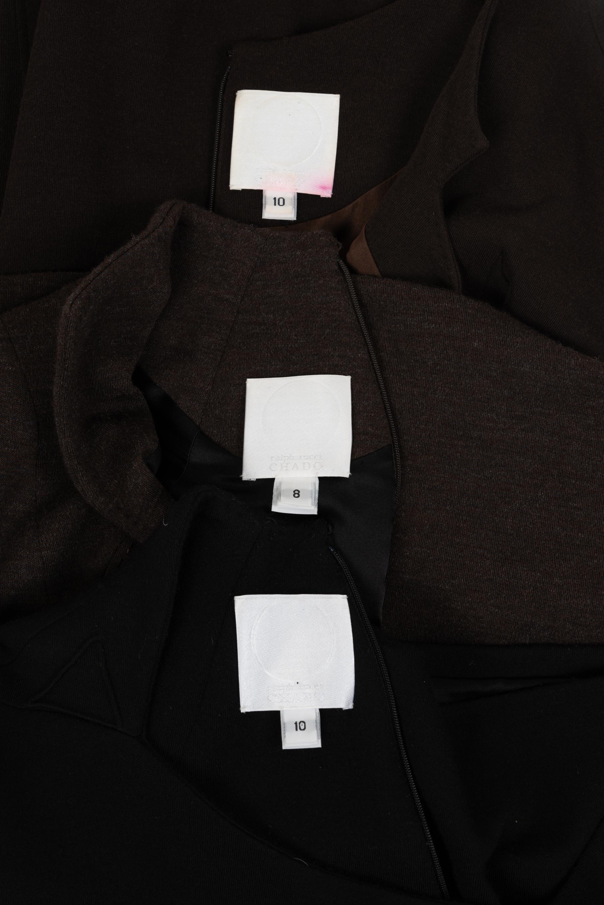 Three Chado Ralph Rucci Knit Dresses, 2000-10s
