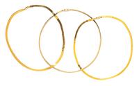 A Collection of 14 Karat Yellow Gold Necklaces, Italian,