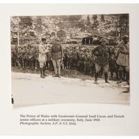 Prince of Wales Tour of Italy, 1918, Collection of 18 Photographs, Plus