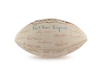 A 1976 University of Alabama Team Signed Autograph Football Including Paul Bear Bryant (Beckett Authentication Services)